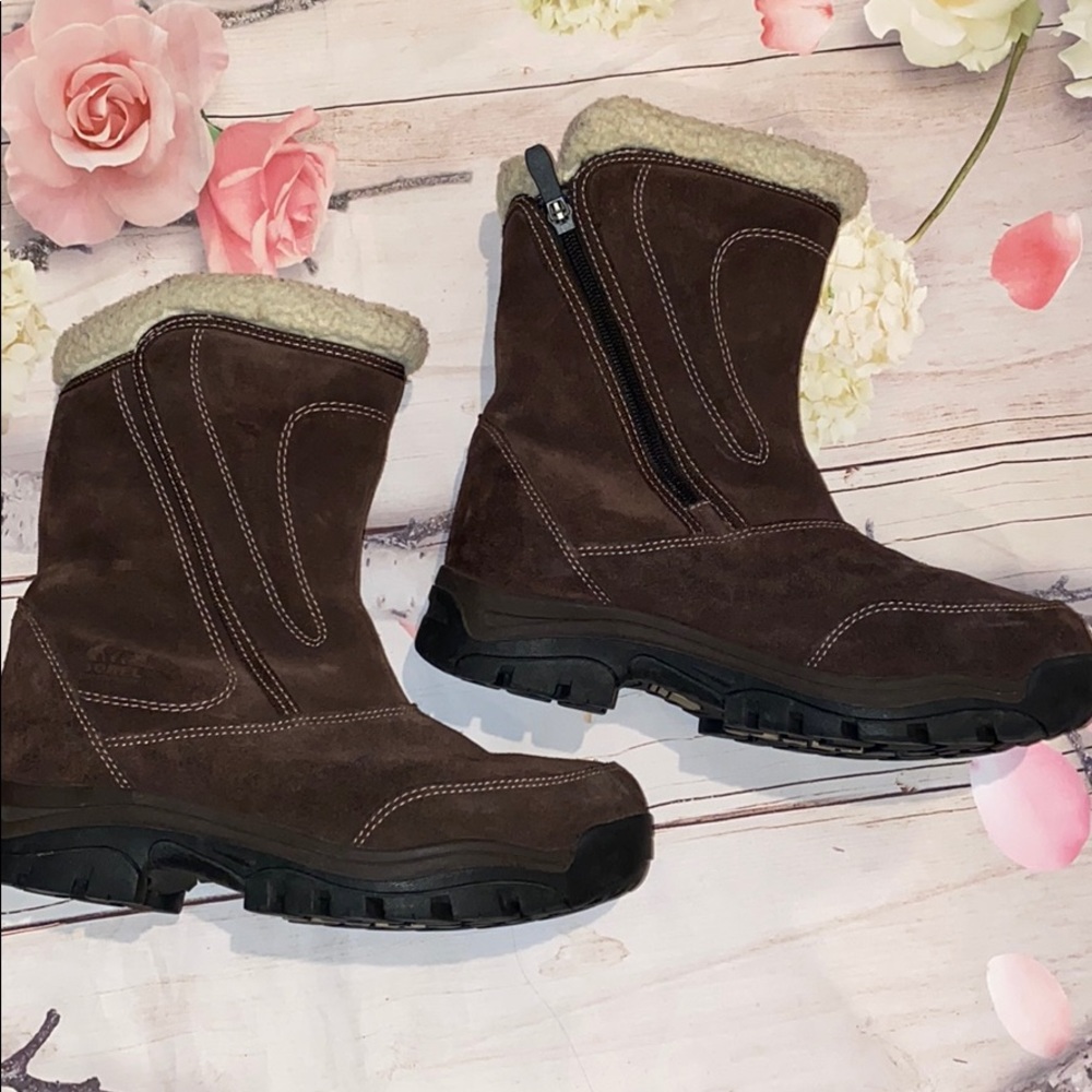 Sorel Waterfall Brown Suede Boots 8.5 Snow